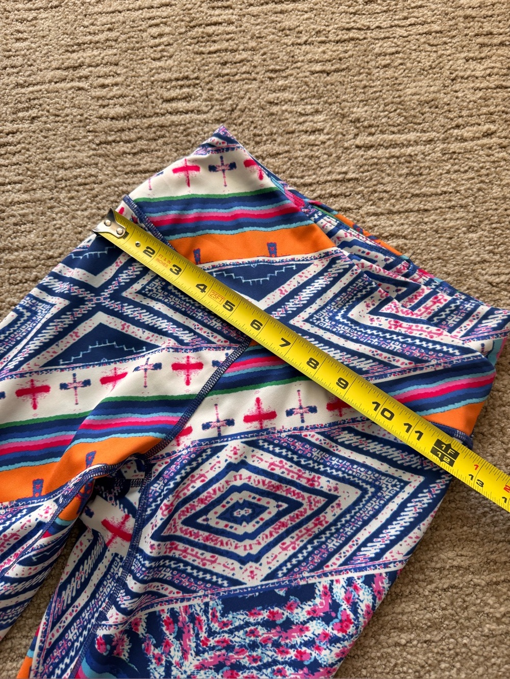 FP Movement Ashford Lose Control 7/8 leggings S Vibrant Geometric Eclectic Boho - Picture 16 of 16